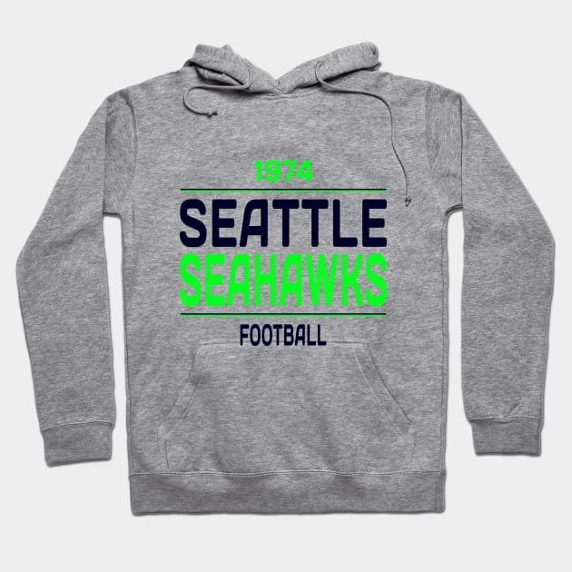 Seattle Seahawks Football Classic Hoodie by Medo Creations